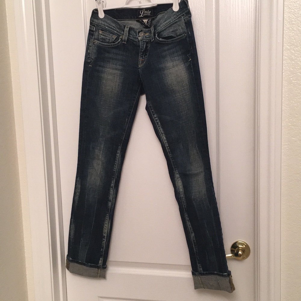 Distressed jeans